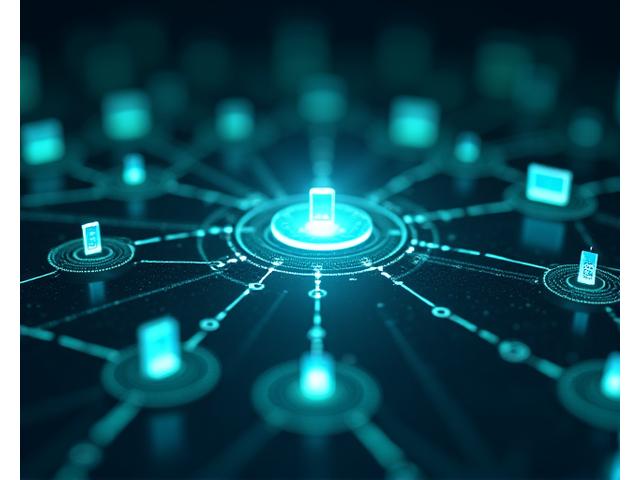 Diagram illustrating various marine electronic devices (GPS, sonar, engine monitor) wirelessly connected to a central hub and a mobile device. Data flows depicted as light trails.