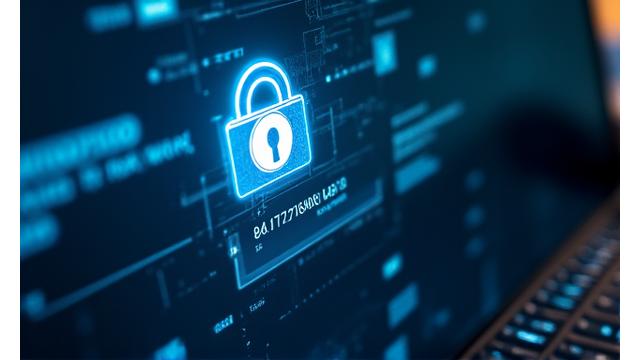 A computer screen showing a secure payment gateway with a padlock icon, symbolizing security.